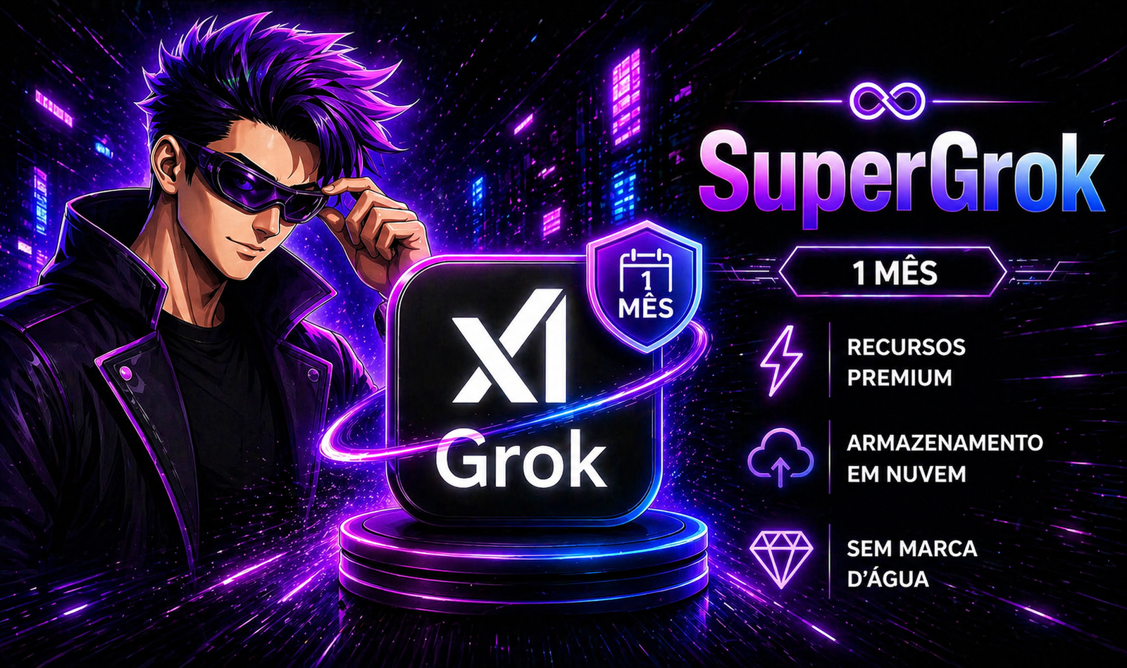 SuperGrok 1 Mês